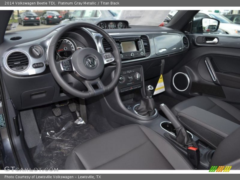 Platinum Gray Metallic / Titan Black 2014 Volkswagen Beetle TDI