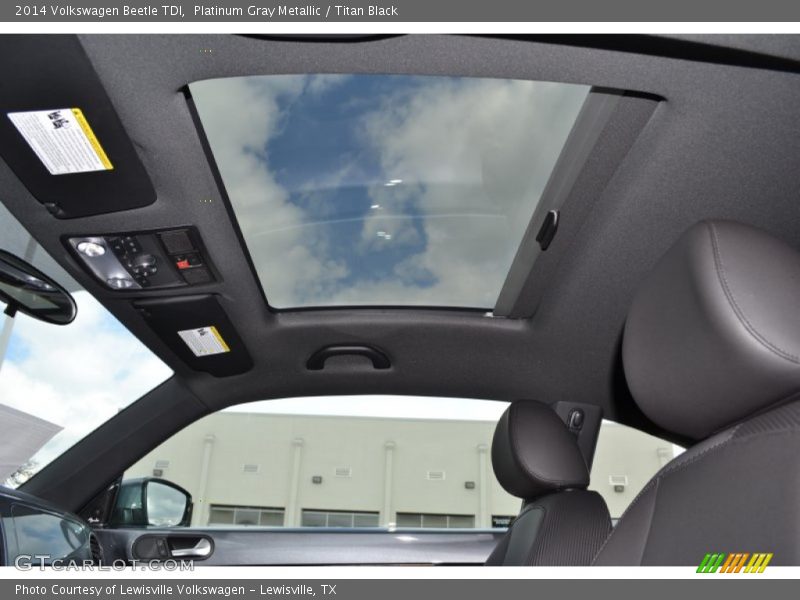 Platinum Gray Metallic / Titan Black 2014 Volkswagen Beetle TDI