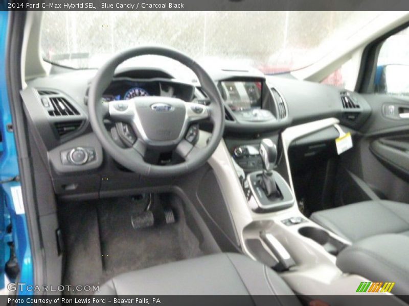 Blue Candy / Charcoal Black 2014 Ford C-Max Hybrid SEL