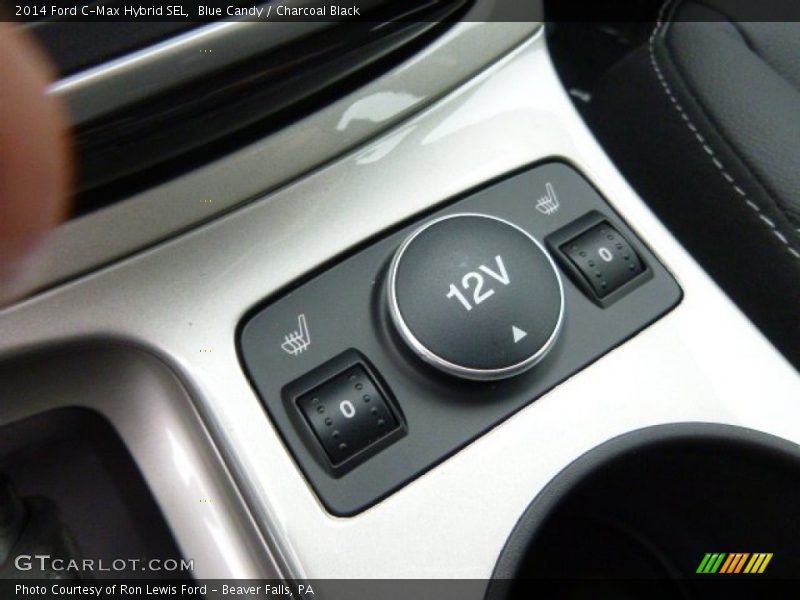 Blue Candy / Charcoal Black 2014 Ford C-Max Hybrid SEL