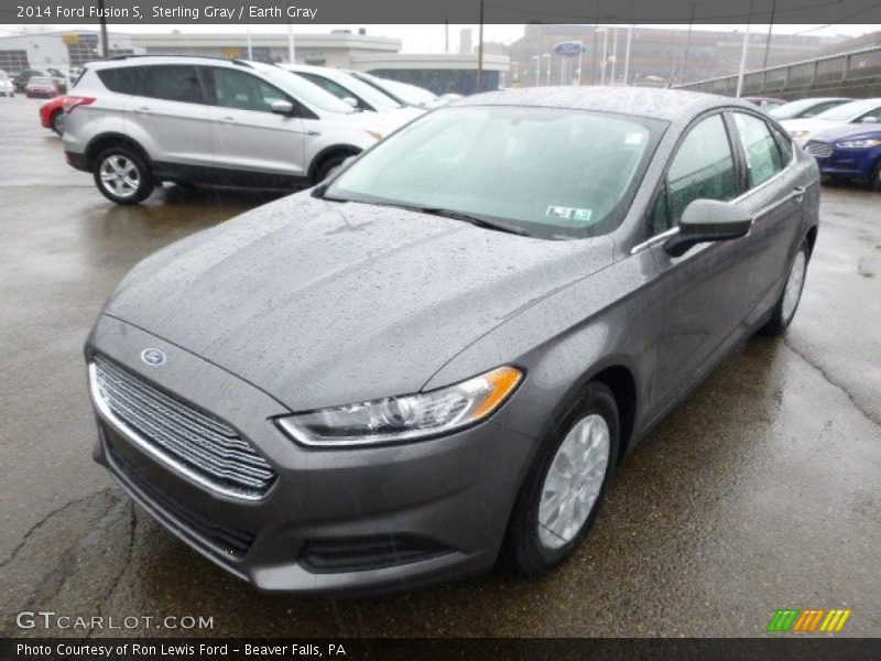 Sterling Gray / Earth Gray 2014 Ford Fusion S