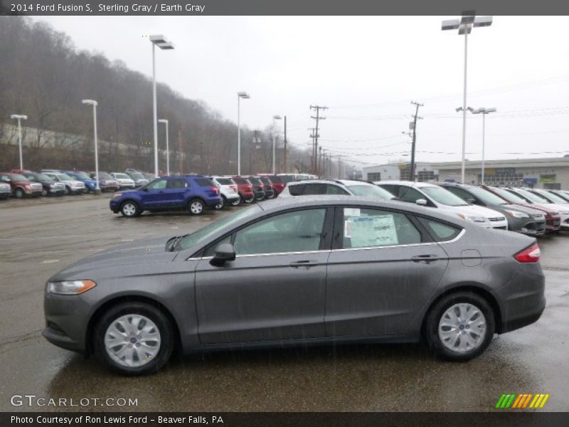 Sterling Gray / Earth Gray 2014 Ford Fusion S