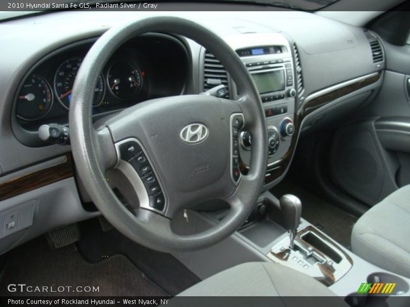 Radiant Silver / Gray 2010 Hyundai Santa Fe GLS