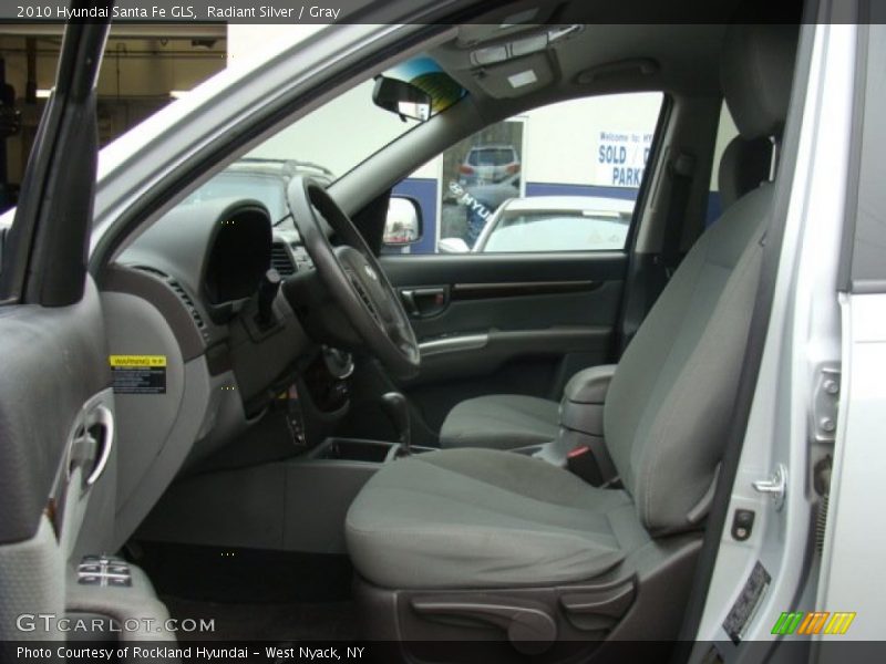 Radiant Silver / Gray 2010 Hyundai Santa Fe GLS