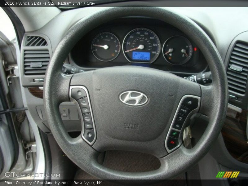 Radiant Silver / Gray 2010 Hyundai Santa Fe GLS