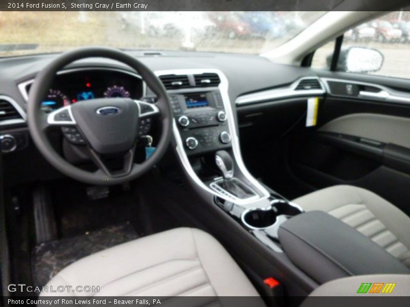 Sterling Gray / Earth Gray 2014 Ford Fusion S