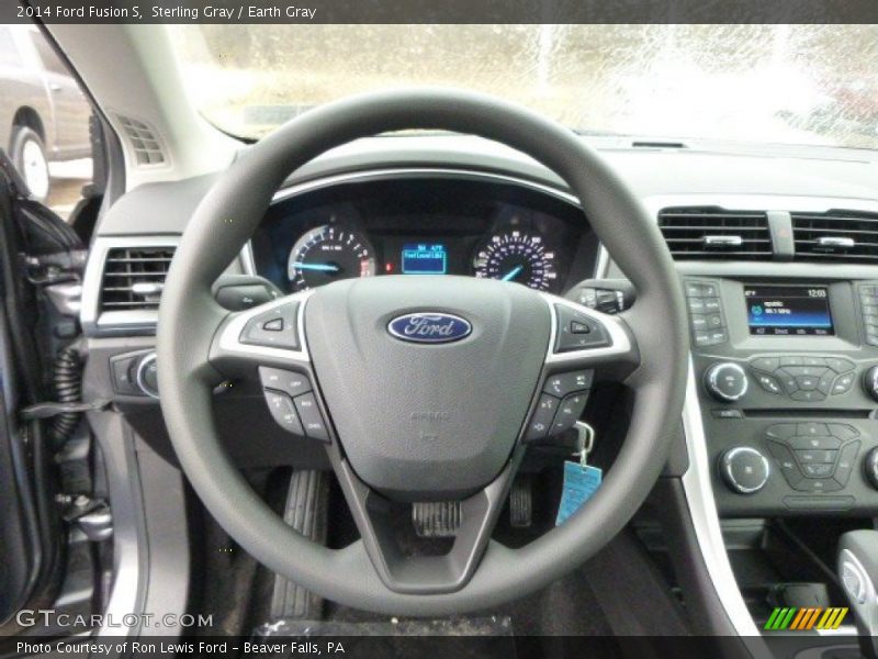 Sterling Gray / Earth Gray 2014 Ford Fusion S