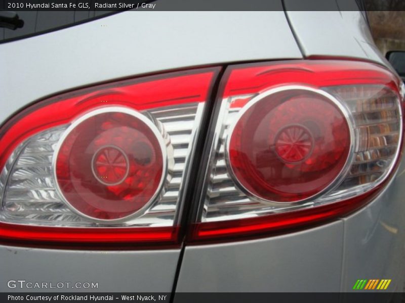 Radiant Silver / Gray 2010 Hyundai Santa Fe GLS