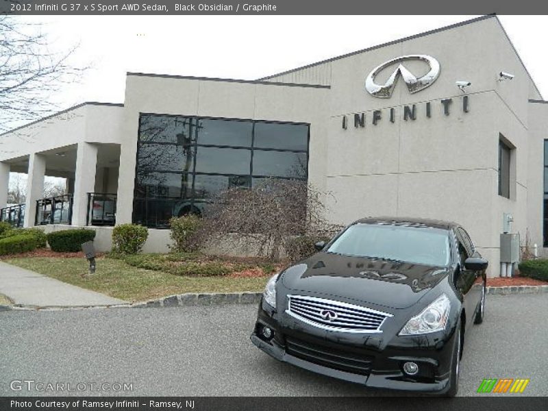 Black Obsidian / Graphite 2012 Infiniti G 37 x S Sport AWD Sedan