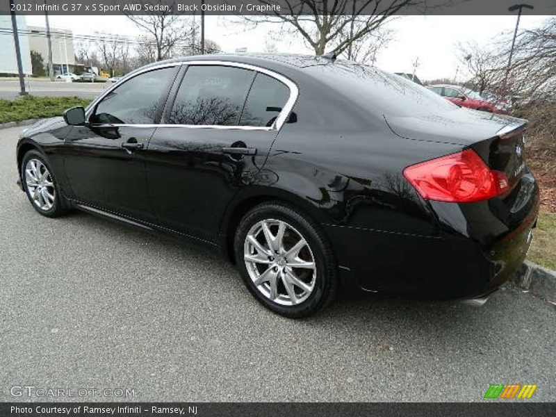 Black Obsidian / Graphite 2012 Infiniti G 37 x S Sport AWD Sedan