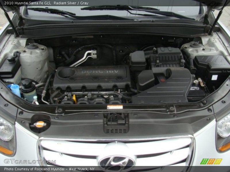 Radiant Silver / Gray 2010 Hyundai Santa Fe GLS