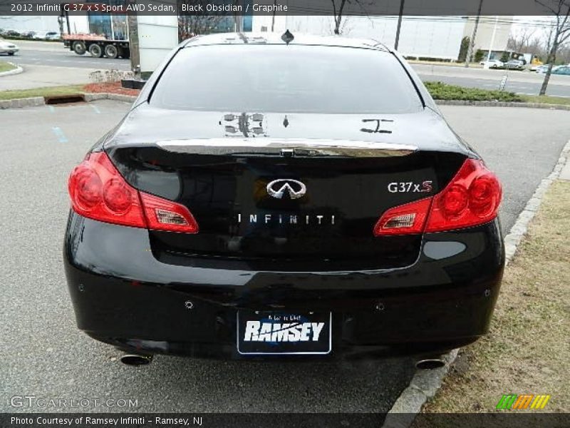 Black Obsidian / Graphite 2012 Infiniti G 37 x S Sport AWD Sedan