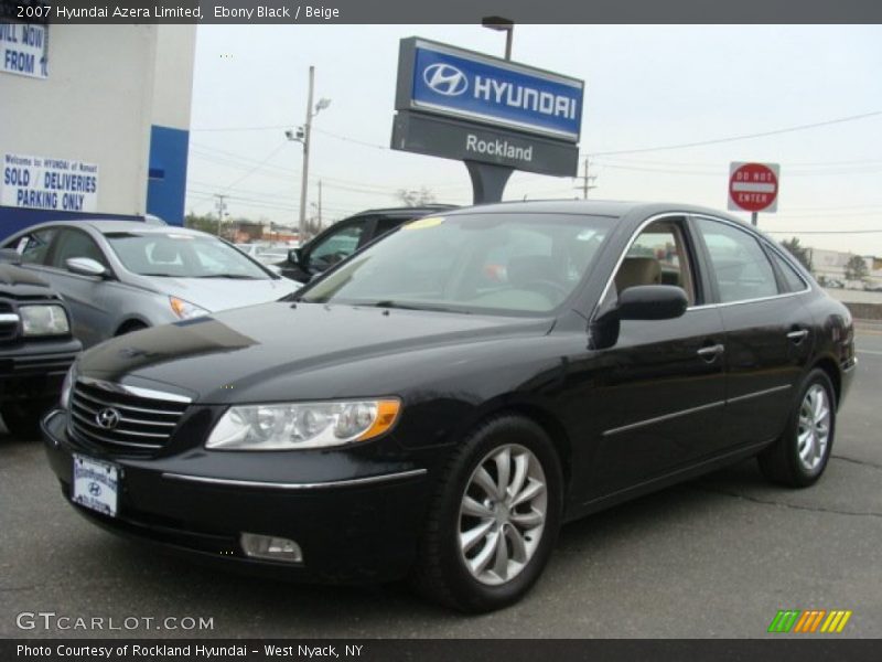 Ebony Black / Beige 2007 Hyundai Azera Limited