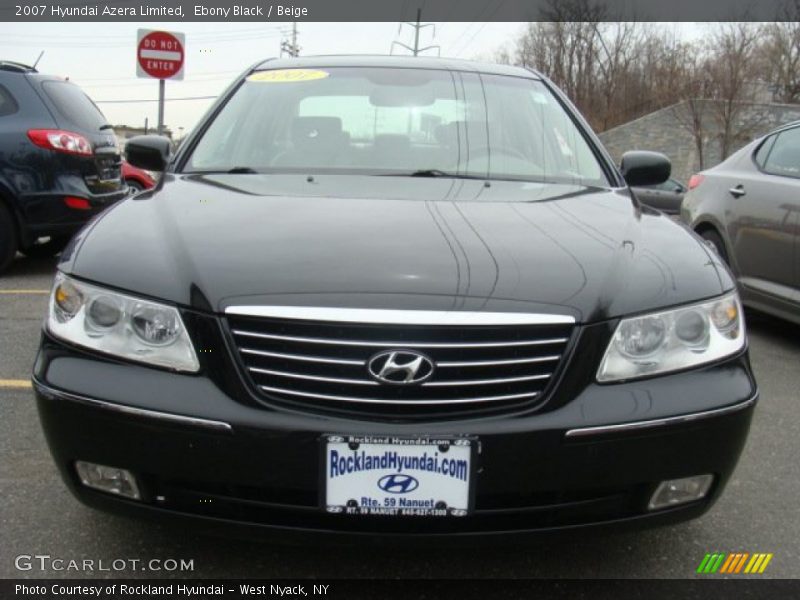Ebony Black / Beige 2007 Hyundai Azera Limited