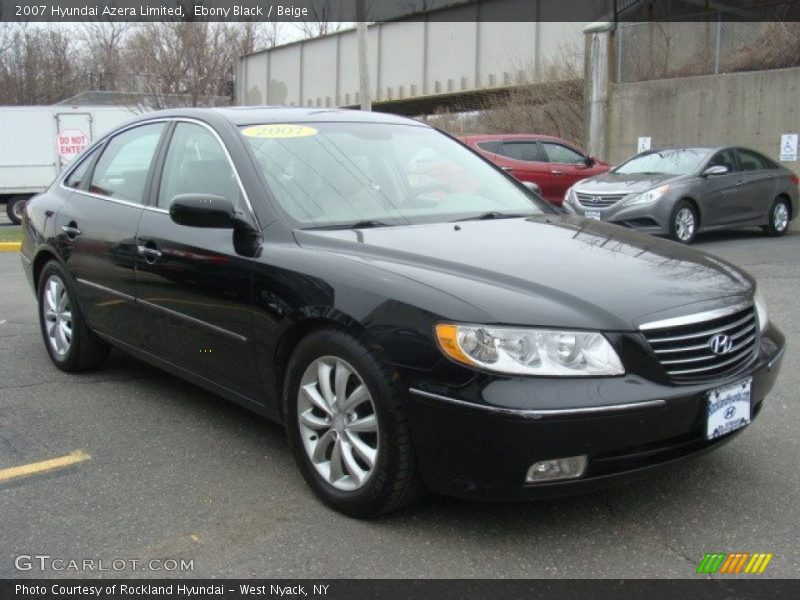 Ebony Black / Beige 2007 Hyundai Azera Limited