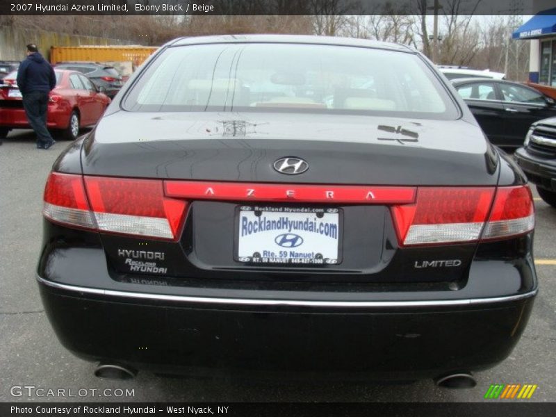 Ebony Black / Beige 2007 Hyundai Azera Limited