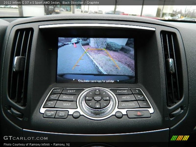 Controls of 2012 G 37 x S Sport AWD Sedan