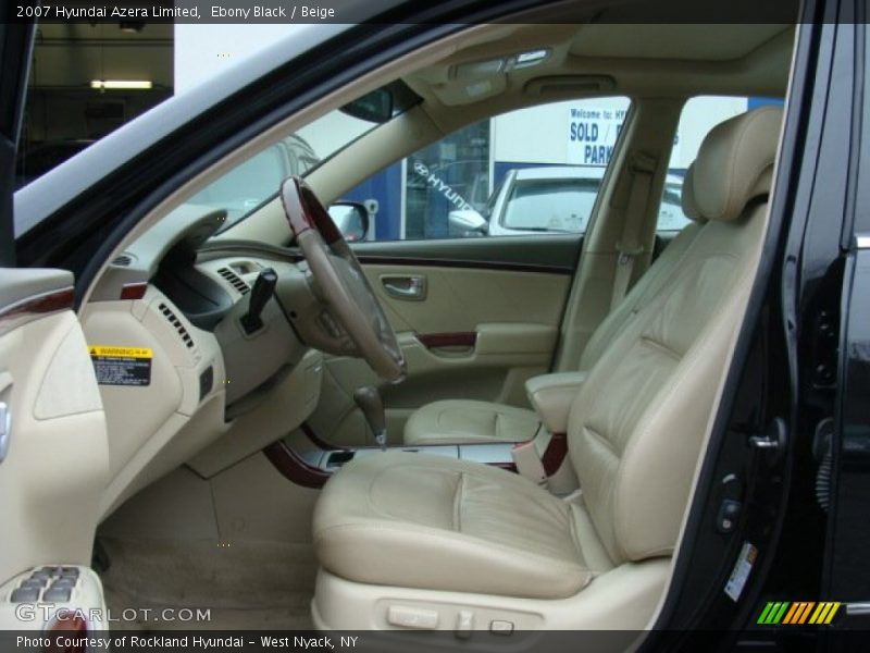 Ebony Black / Beige 2007 Hyundai Azera Limited