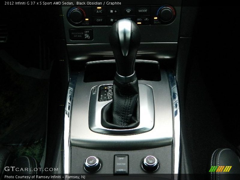 2012 G 37 x S Sport AWD Sedan 7 Speed Automatic Shifter