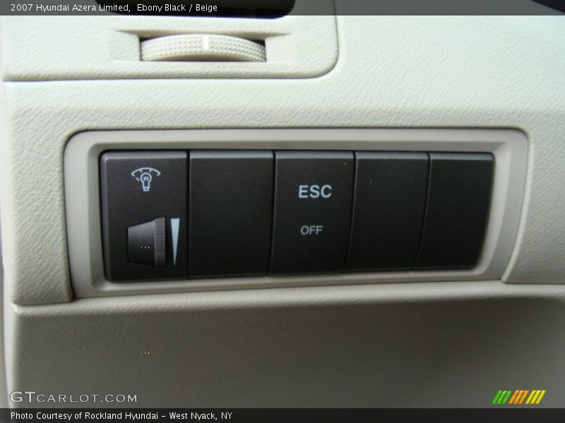 Ebony Black / Beige 2007 Hyundai Azera Limited