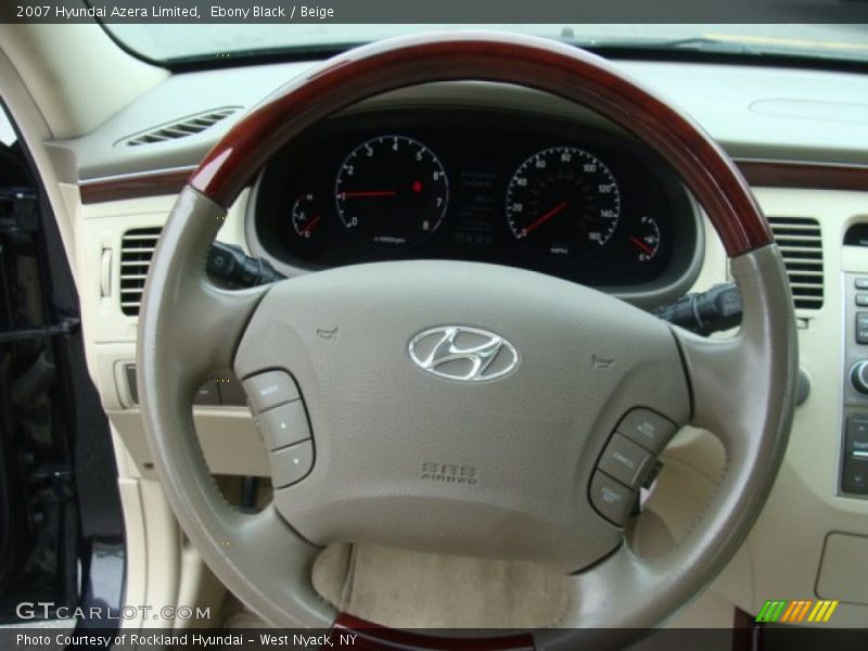 Ebony Black / Beige 2007 Hyundai Azera Limited