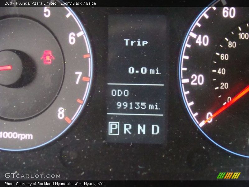 Ebony Black / Beige 2007 Hyundai Azera Limited