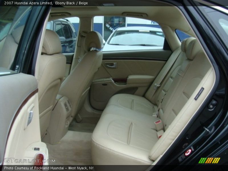 Ebony Black / Beige 2007 Hyundai Azera Limited