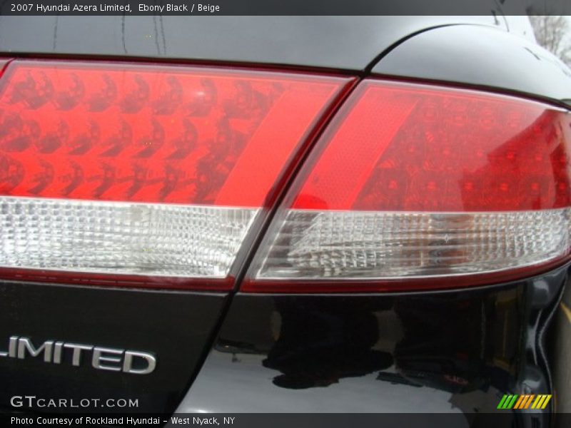 Ebony Black / Beige 2007 Hyundai Azera Limited