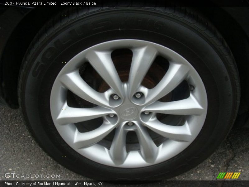 Ebony Black / Beige 2007 Hyundai Azera Limited