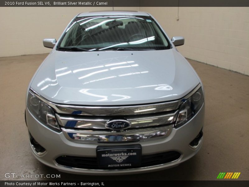 Brilliant Silver Metallic / Camel 2010 Ford Fusion SEL V6