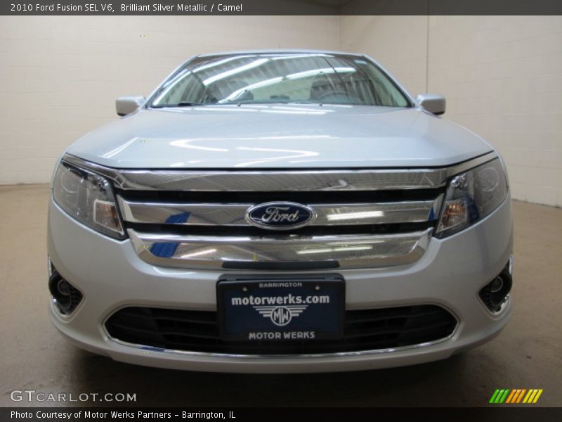 Brilliant Silver Metallic / Camel 2010 Ford Fusion SEL V6