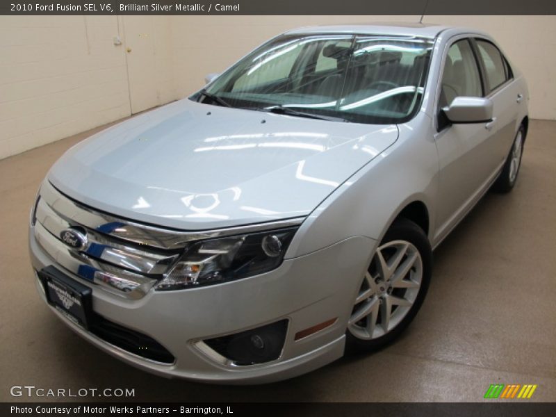 Brilliant Silver Metallic / Camel 2010 Ford Fusion SEL V6