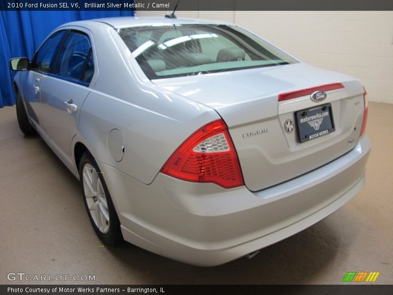 Brilliant Silver Metallic / Camel 2010 Ford Fusion SEL V6