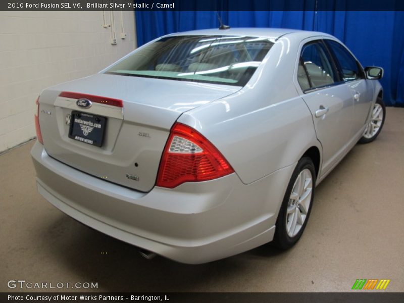 Brilliant Silver Metallic / Camel 2010 Ford Fusion SEL V6