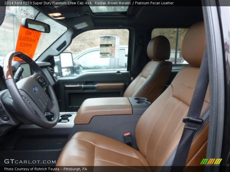 Kodiak Brown Metallic / Platinum Pecan Leather 2014 Ford F250 Super Duty Platinum Crew Cab 4x4