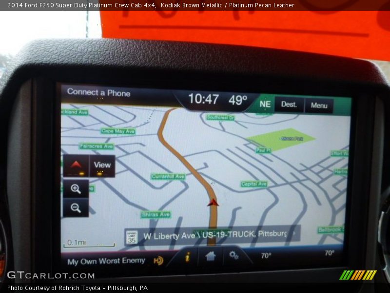 Kodiak Brown Metallic / Platinum Pecan Leather 2014 Ford F250 Super Duty Platinum Crew Cab 4x4