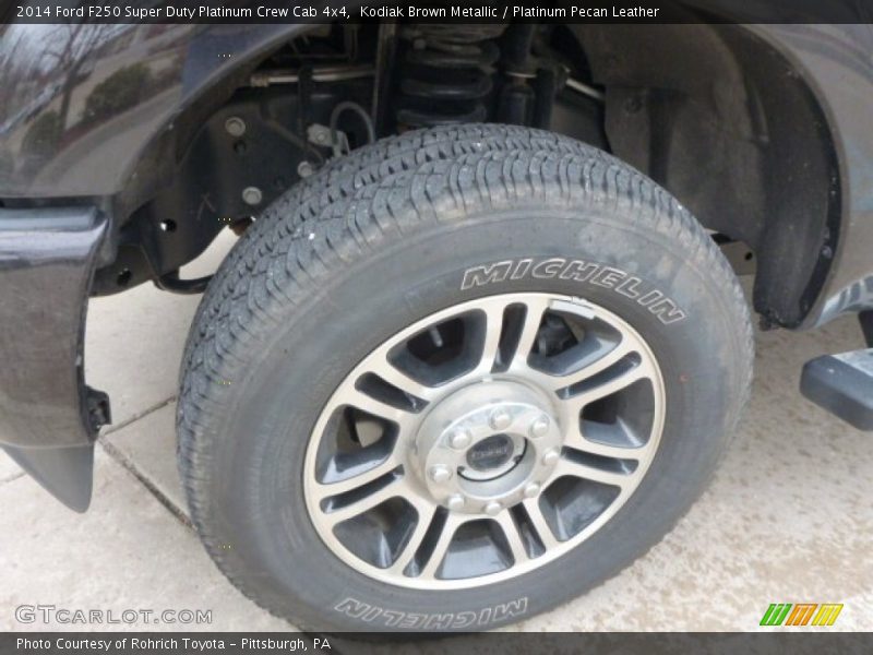 Kodiak Brown Metallic / Platinum Pecan Leather 2014 Ford F250 Super Duty Platinum Crew Cab 4x4