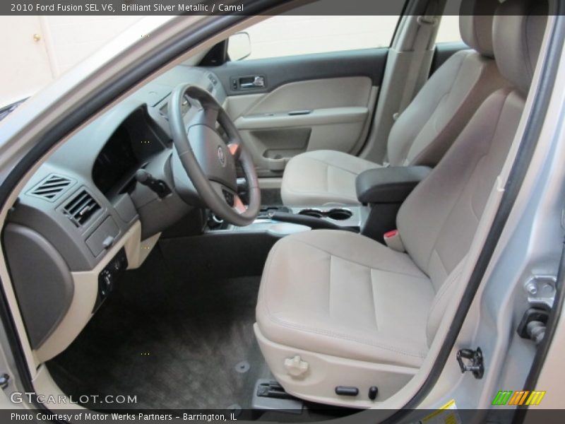 Brilliant Silver Metallic / Camel 2010 Ford Fusion SEL V6