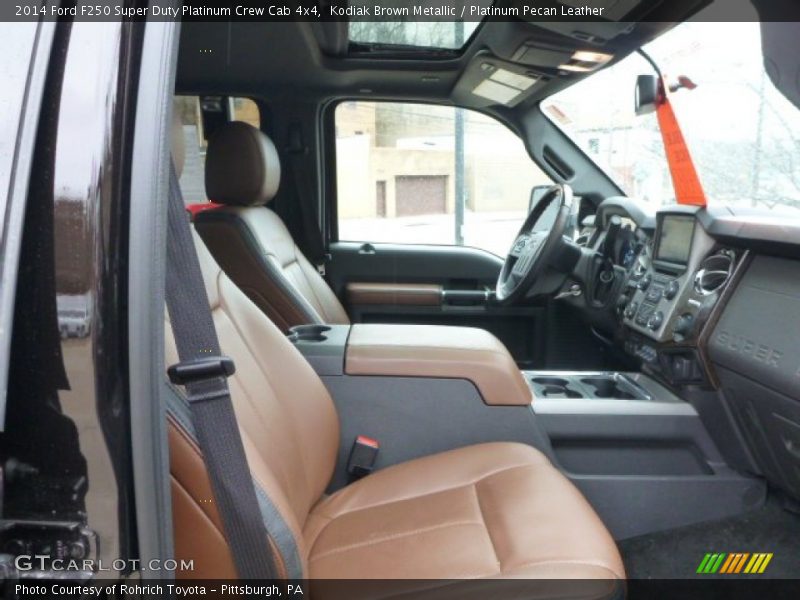 Kodiak Brown Metallic / Platinum Pecan Leather 2014 Ford F250 Super Duty Platinum Crew Cab 4x4