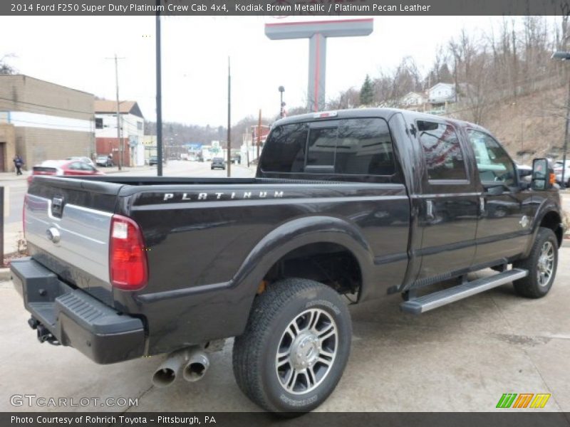 Kodiak Brown Metallic / Platinum Pecan Leather 2014 Ford F250 Super Duty Platinum Crew Cab 4x4