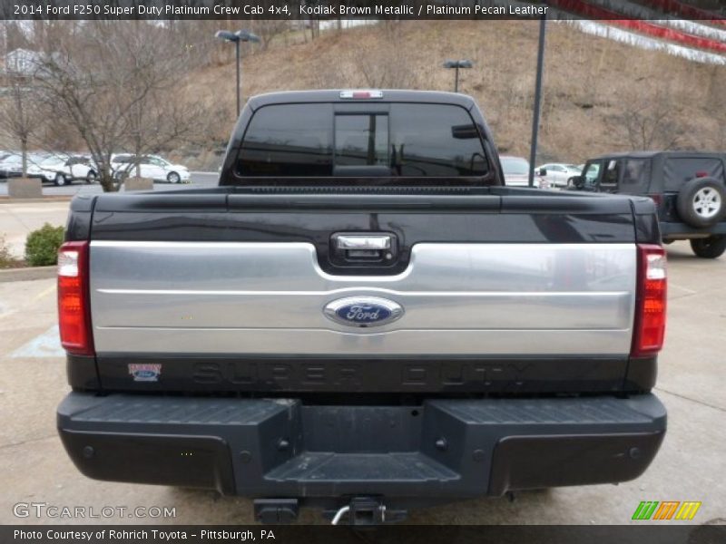 Kodiak Brown Metallic / Platinum Pecan Leather 2014 Ford F250 Super Duty Platinum Crew Cab 4x4