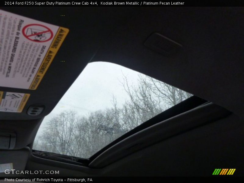 Kodiak Brown Metallic / Platinum Pecan Leather 2014 Ford F250 Super Duty Platinum Crew Cab 4x4