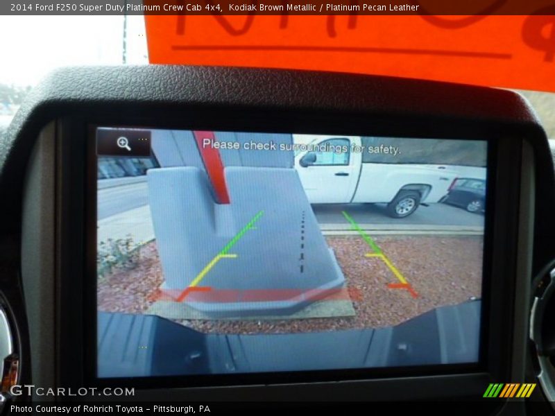 Kodiak Brown Metallic / Platinum Pecan Leather 2014 Ford F250 Super Duty Platinum Crew Cab 4x4