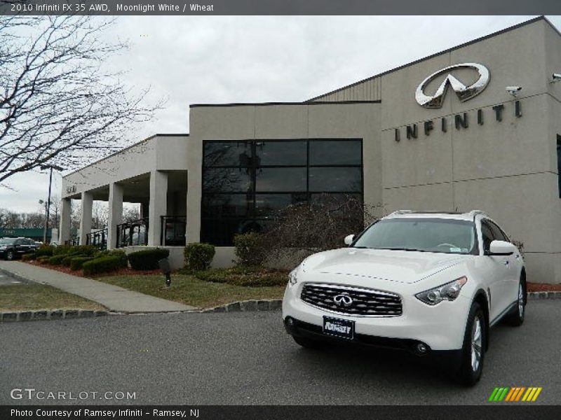 Moonlight White / Wheat 2010 Infiniti FX 35 AWD