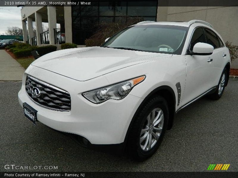 Moonlight White / Wheat 2010 Infiniti FX 35 AWD