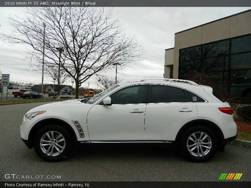 Moonlight White / Wheat 2010 Infiniti FX 35 AWD