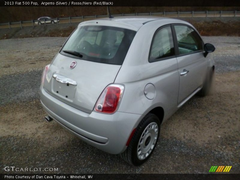 Argento (Silver) / Rosso/Nero (Red/Black) 2013 Fiat 500 Pop