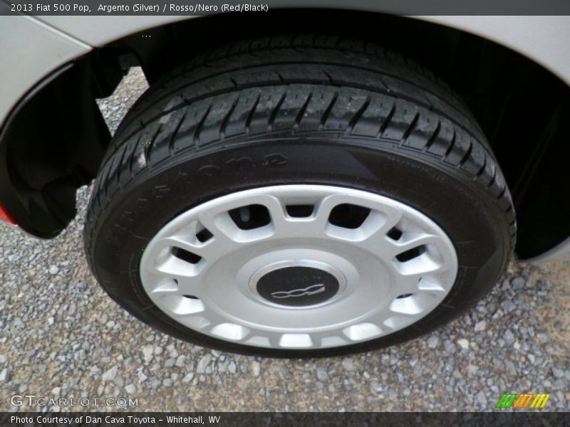 Argento (Silver) / Rosso/Nero (Red/Black) 2013 Fiat 500 Pop