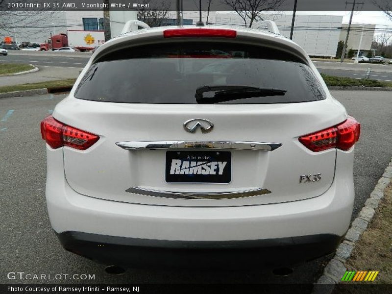Moonlight White / Wheat 2010 Infiniti FX 35 AWD