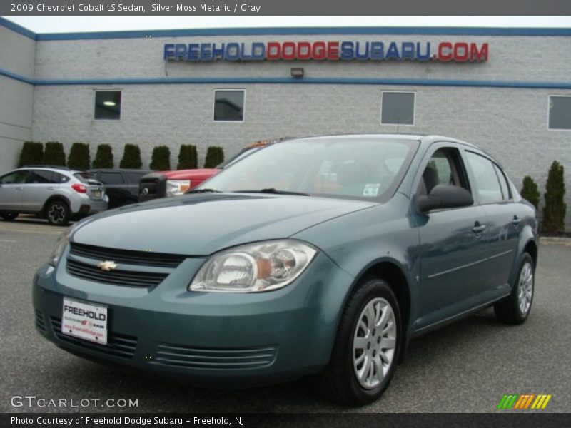 Silver Moss Metallic / Gray 2009 Chevrolet Cobalt LS Sedan